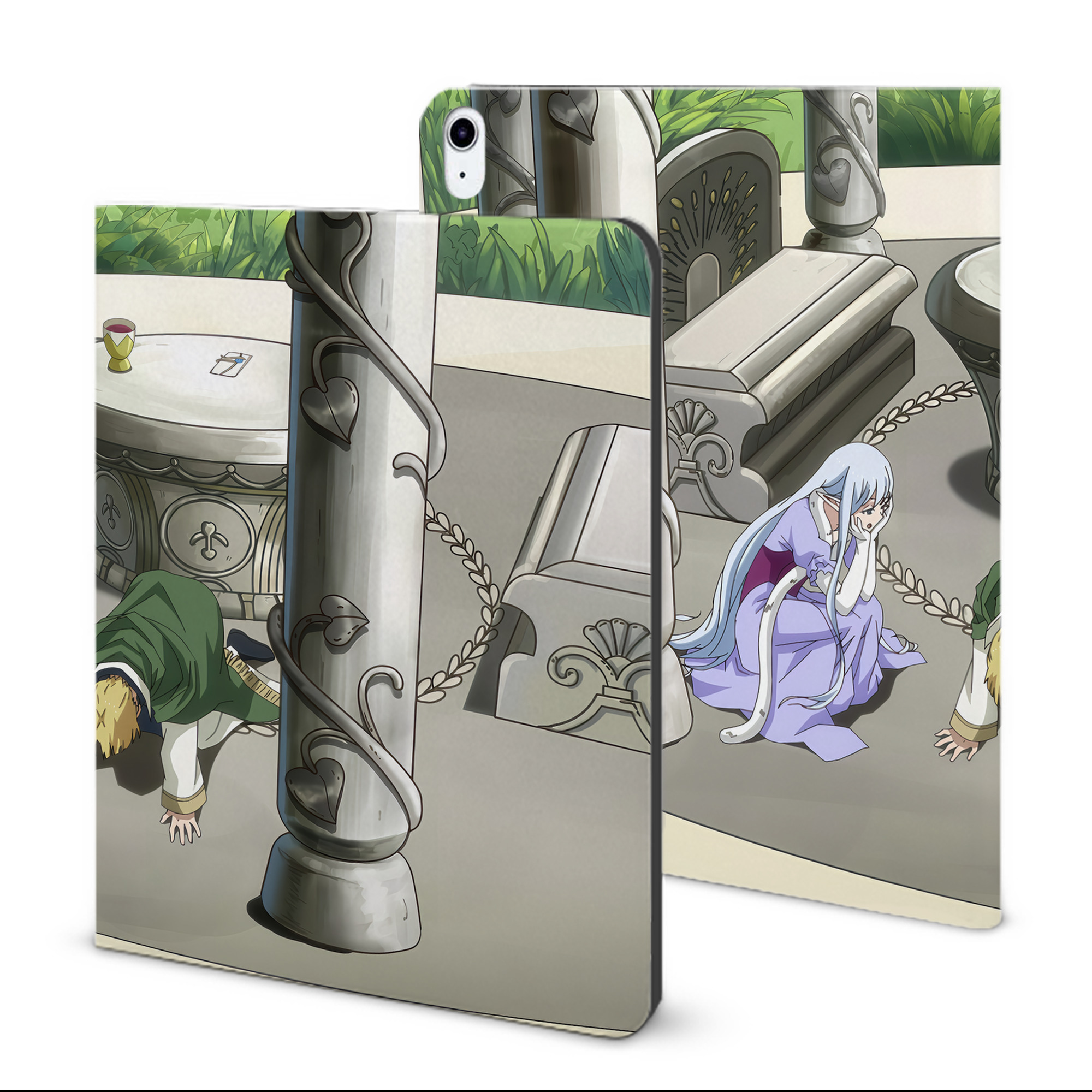 （画像用） 転スラ Regarding Reincarnated to Slime IPad ケース ブック型 PUレザー TPU 耐衝撃 軽量 薄型 ペン収納なし 全面保護 IPad 各モデル対応